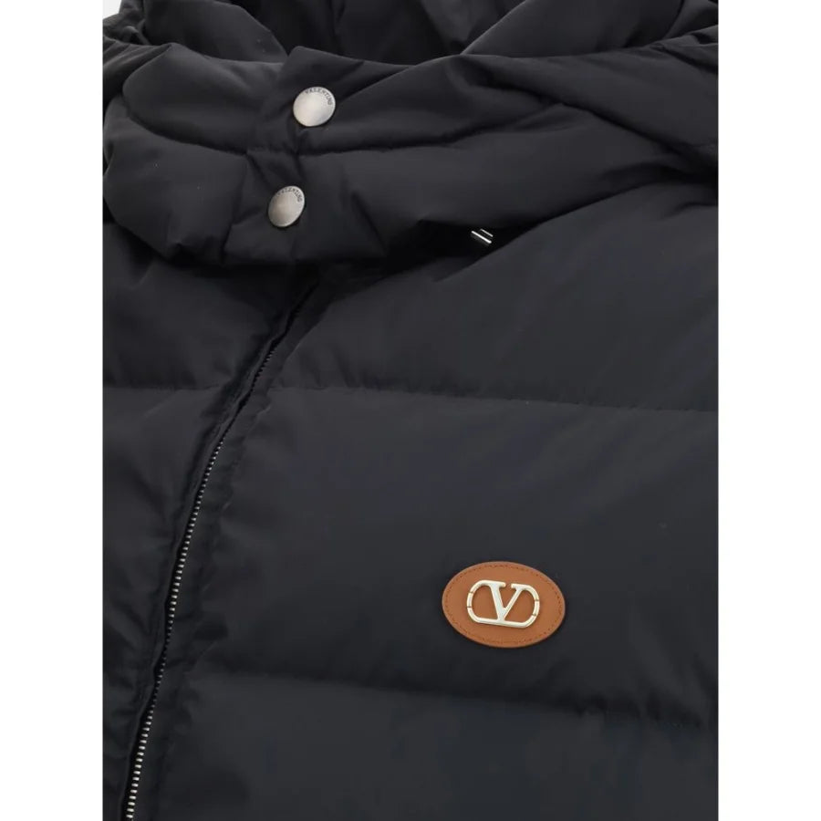 Valentino Black Goose Down Sleveless Jacket