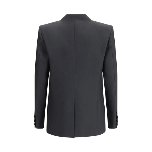 Valentino Black Polyester Coat
