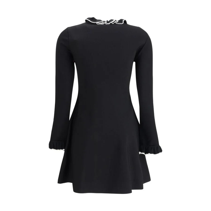 Valentino Black Viscose Casual Dress