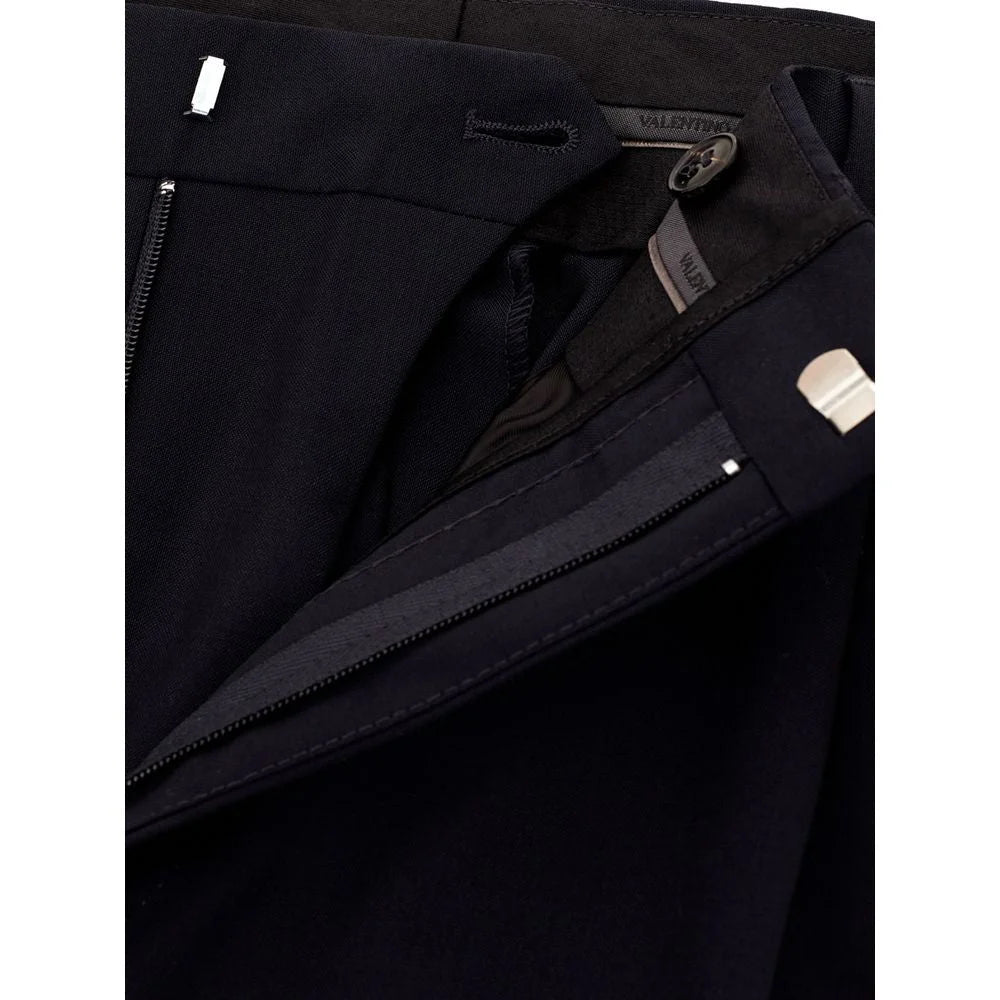 Valentino Black Wool Dress Pants
