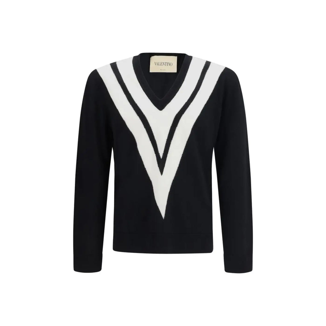 Valentino Black Wool Oves Aries Sweatshirt