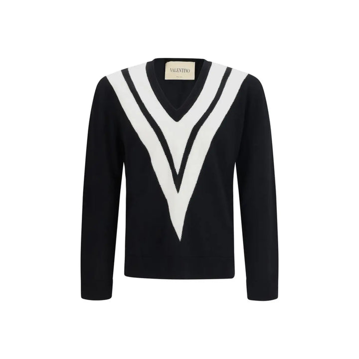 Valentino Black Wool Oves Aries Sweatshirt