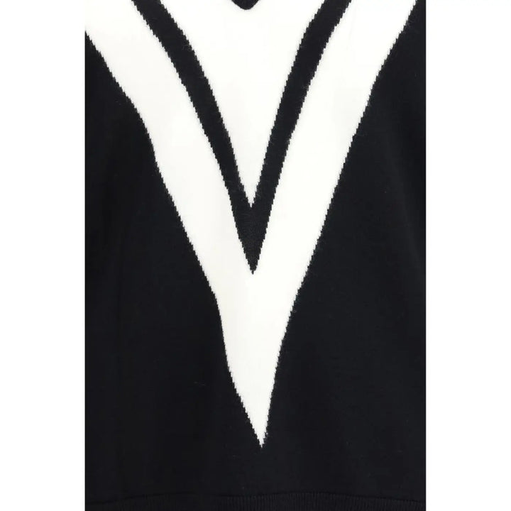 Valentino Black Wool Oves Aries Sweatshirt
