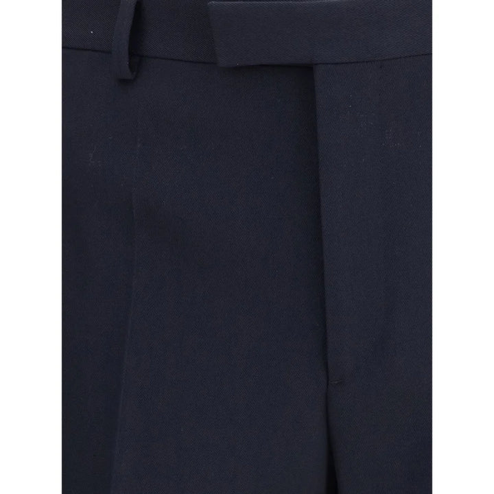 Valentino Blue Fleece Wool Dress Pants