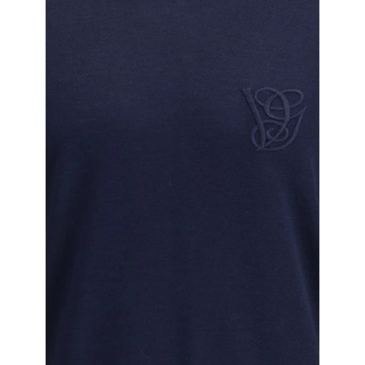 Valentino Blue Fleece Wool Turtleneck