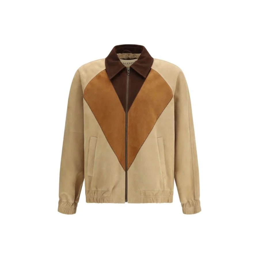 Valentino Brown Goatskin Biker Jacket