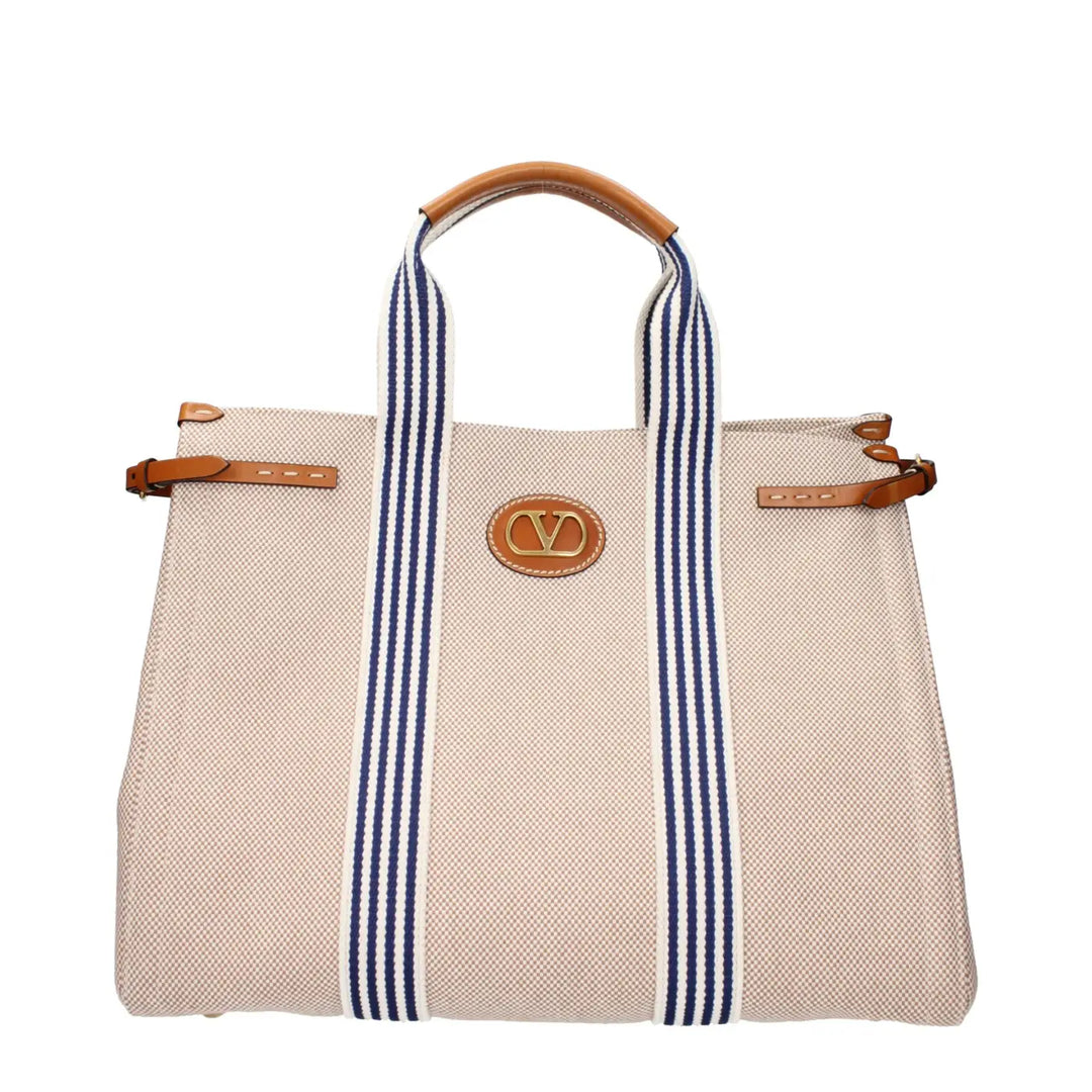 Valentino Garavani Beige Fabric Handbag