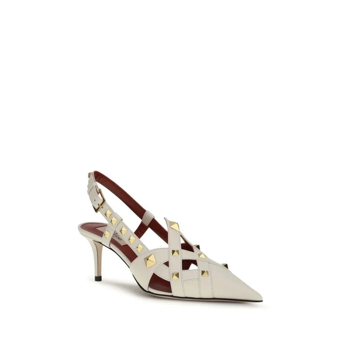 Valentino Garavani Beige Goatskin High Heel Pumps