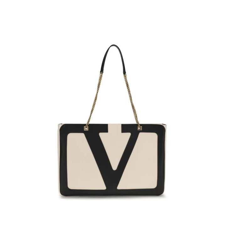 Valentino Garavani Beige Lamb Ovis Aries Shoulder Bag