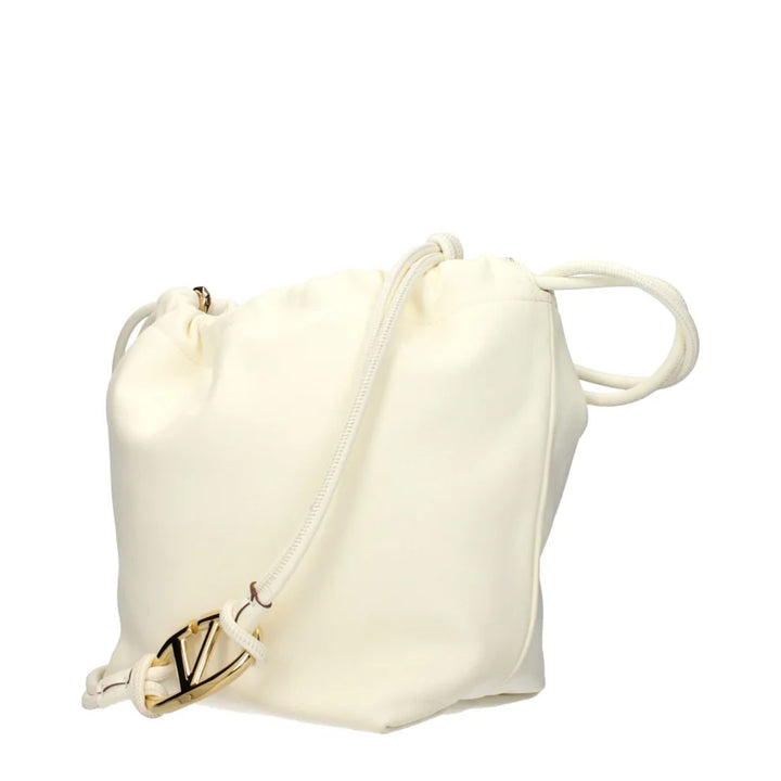 Valentino Garavani Beige Leather Shoulder Bag