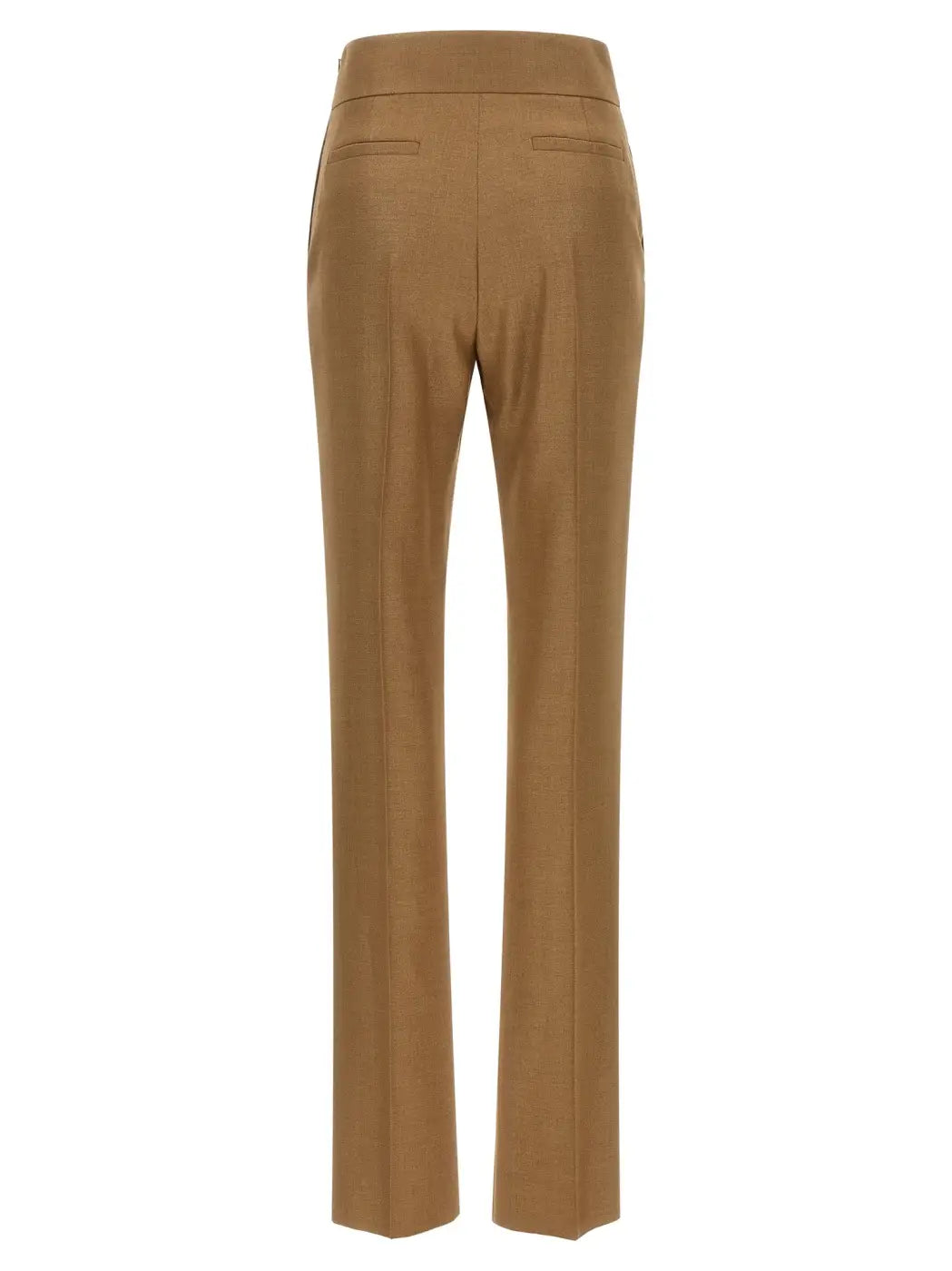Valentino Garavani Beige Virgin Wool Dress Pants