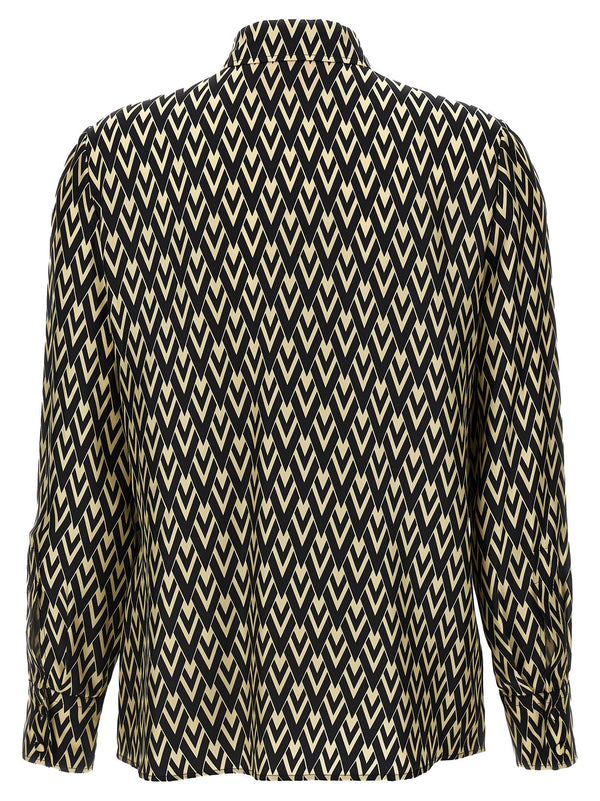 Valentino Garavani - Women’s Bicolor Silk Blouse