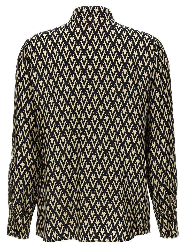 Valentino Garavani - Women’s Bicolor Silk Blouse