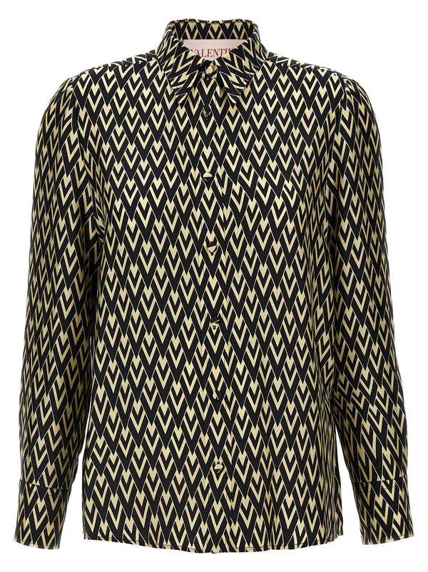 Valentino Garavani - Women’s Bicolor Silk Blouse