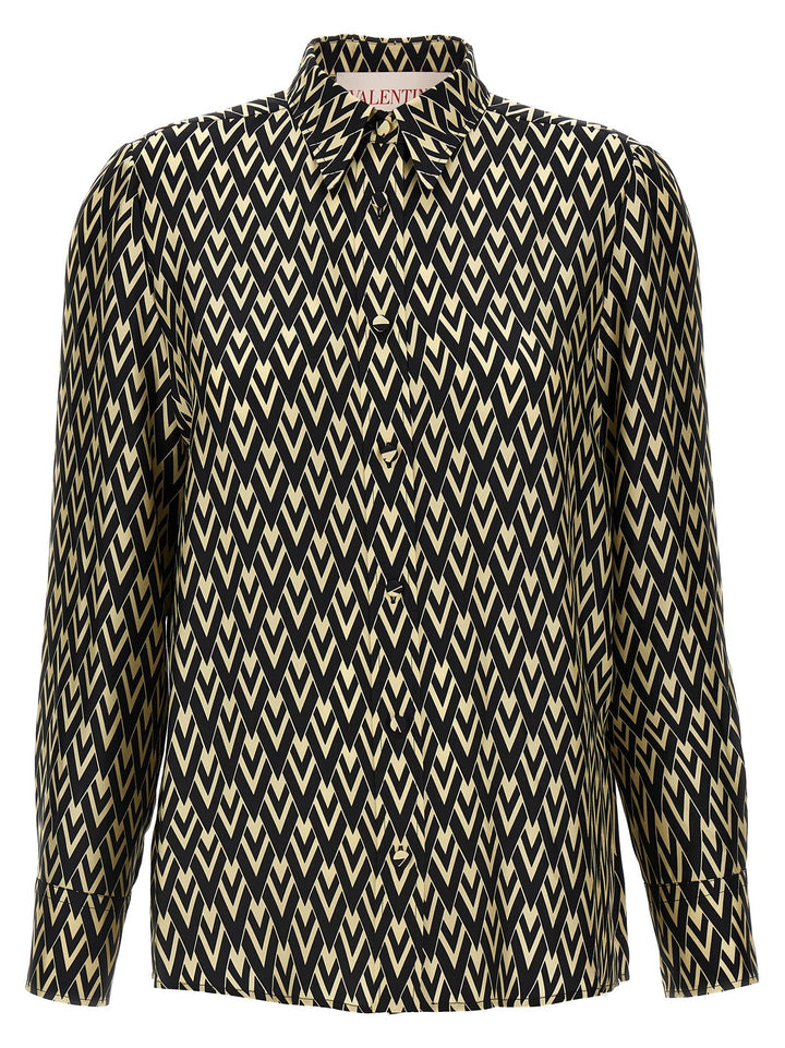 Valentino Garavani - Women’s Bicolor Silk Blouse