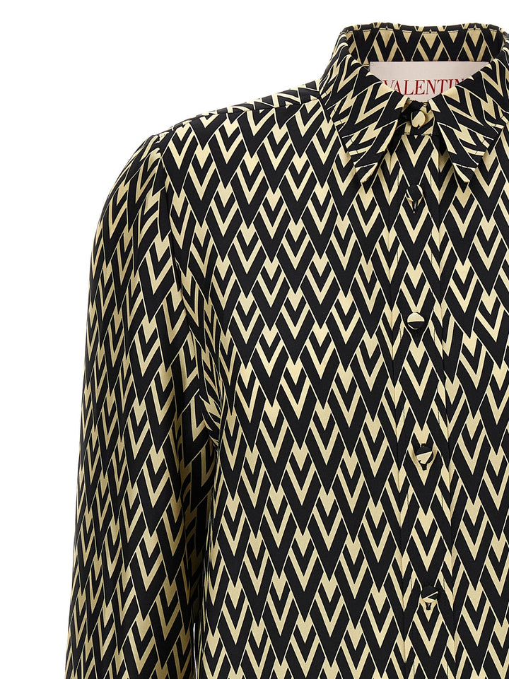Valentino Garavani - Women’s Bicolor Silk Blouse