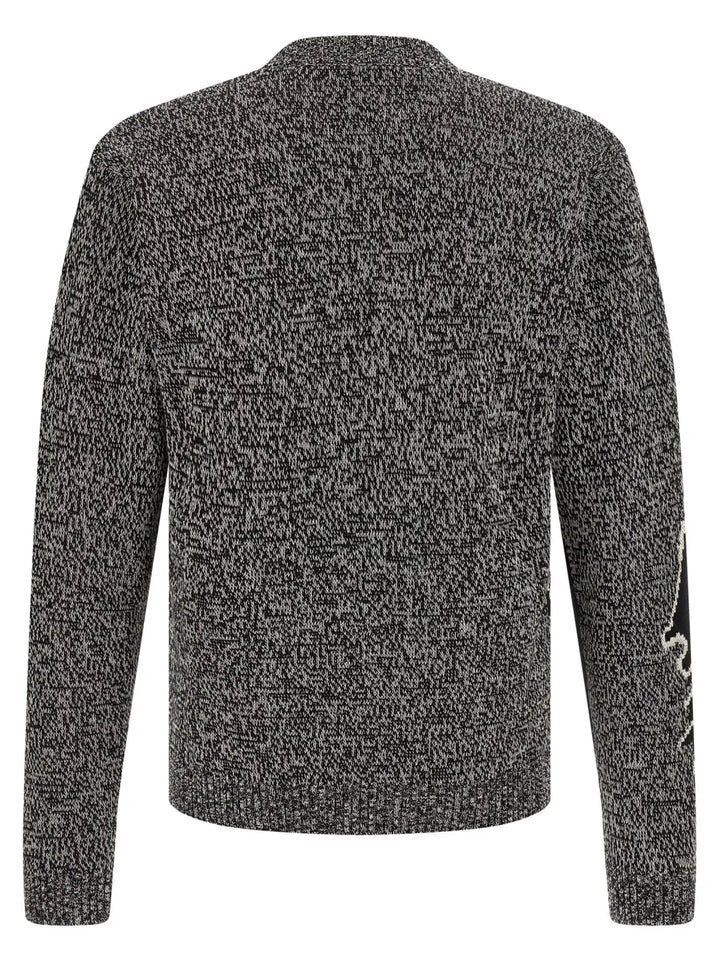 Valentino Garavani Bicolor Virgin Wool Cardigan