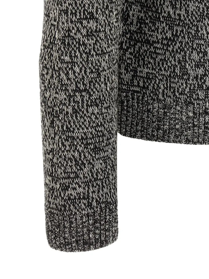 Valentino Garavani Bicolor Virgin Wool Cardigan