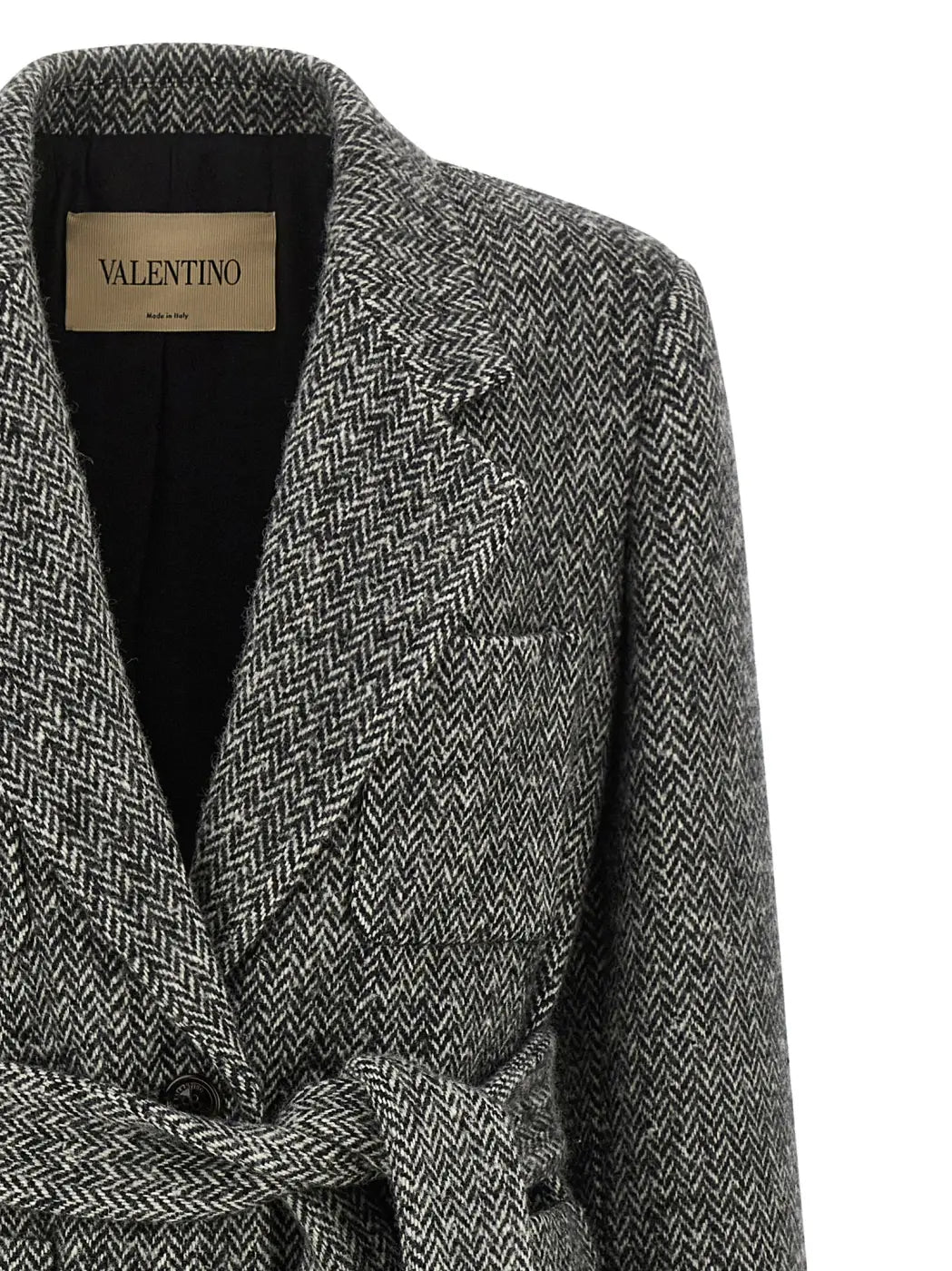 Valentino Garavani Bicolor Virgin Wool Coat