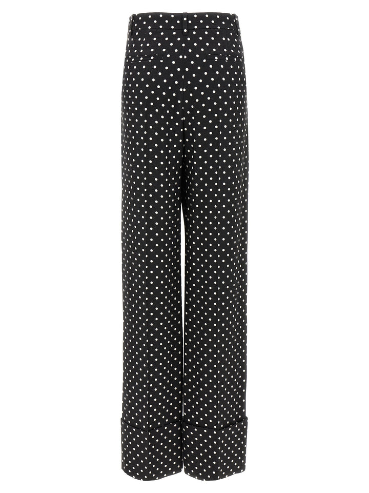 Valentino Garavani Bicolor Viscose Casual Pants