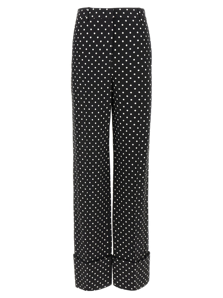 Valentino Garavani Bicolor Viscose Casual Pants