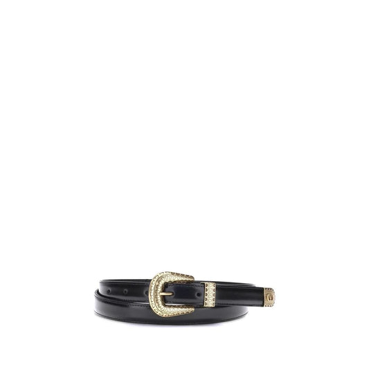 Valentino Garavani Black Calf Leather Bos Taurus Regular Belt