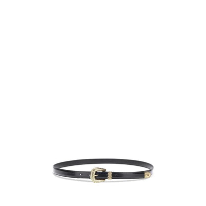 Valentino Garavani Black Calf Leather Bos Taurus Regular Belt