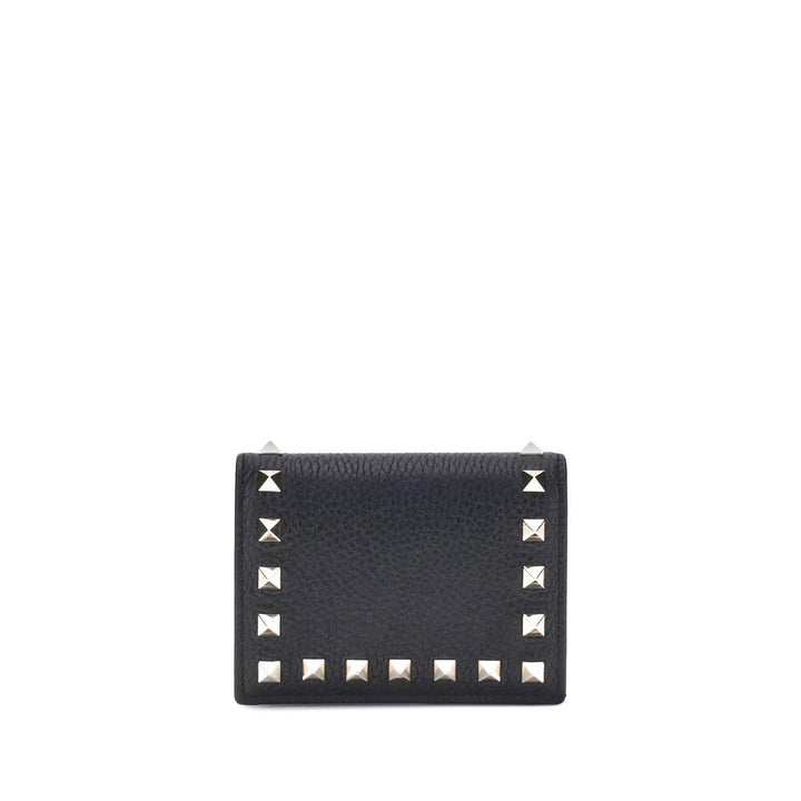 Valentino Garavani Black Calf Leather Bos Taurus Wallet