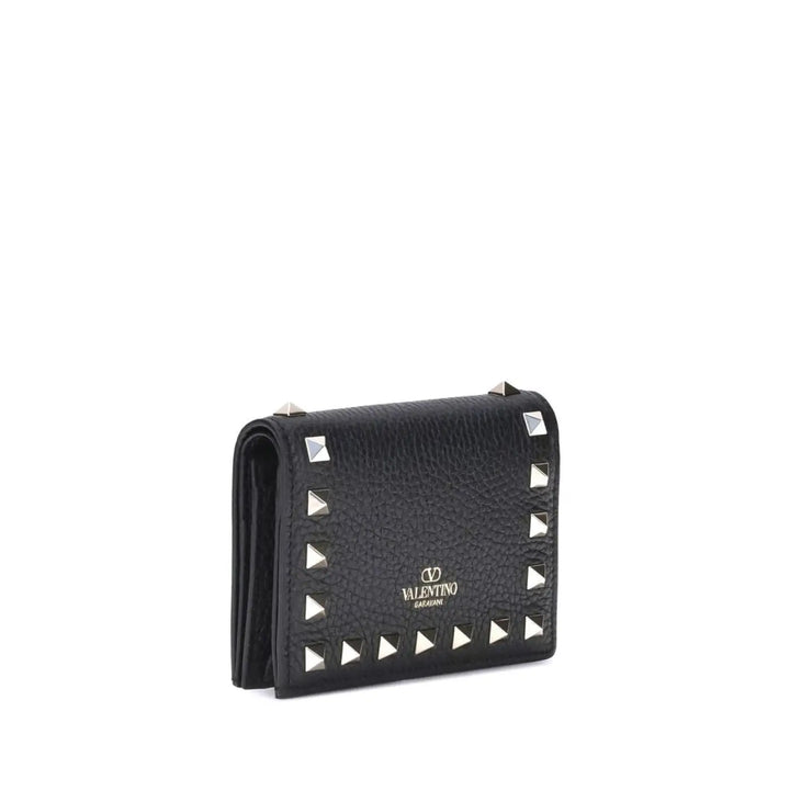 Valentino Garavani Black Calf Leather Bos Taurus Wallet