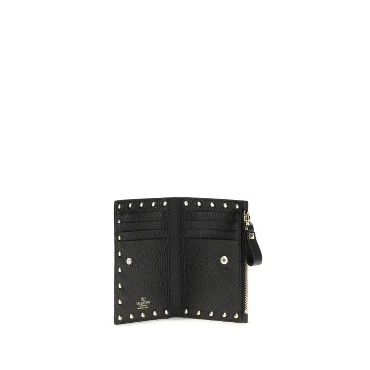 Valentino Garavani Black Calf Leather Bos Taurus Wallet