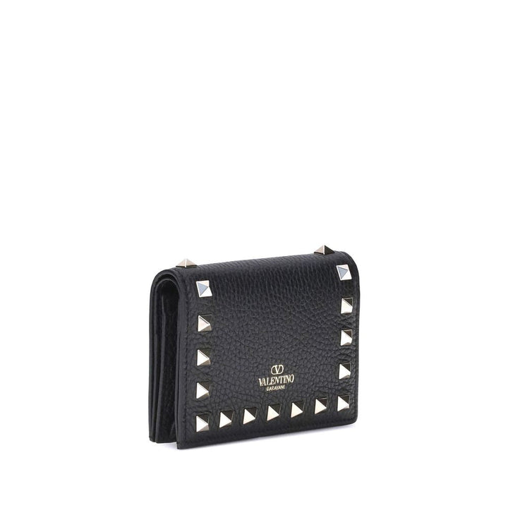 Valentino Garavani Black Calf Leather Bos Taurus Wallet