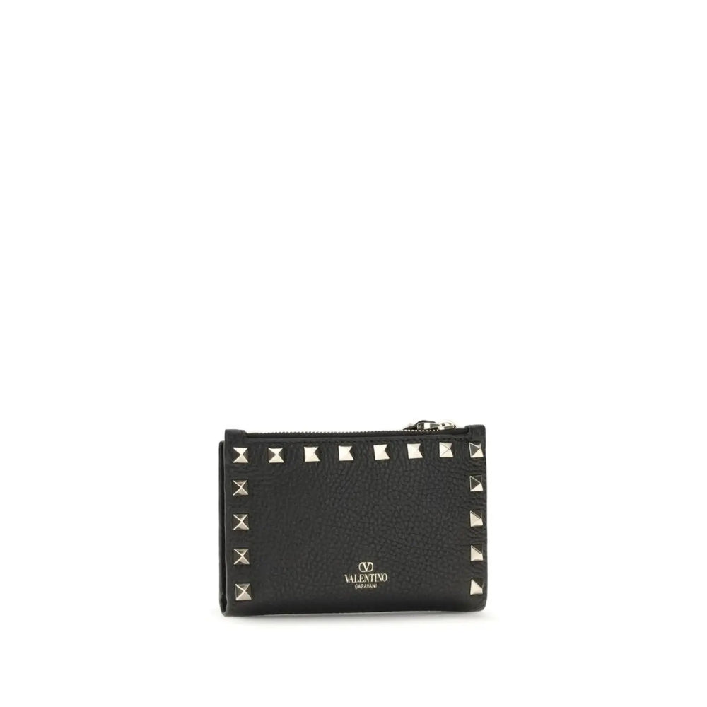 Valentino Garavani Black Calf Leather Bos Taurus Wallet