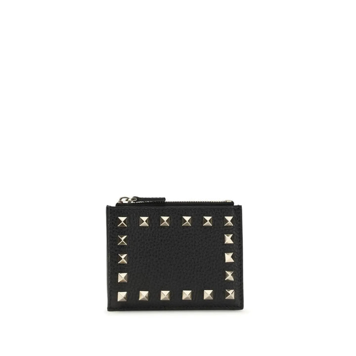 Valentino Garavani Black Calf Leather Bos Taurus Wallet