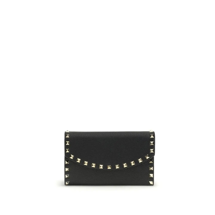 Valentino Garavani Black Calf Leather Bos Taurus Wallet