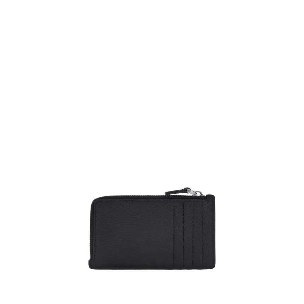 Valentino Garavani Black Calf Leather Bos Taurus Wallet