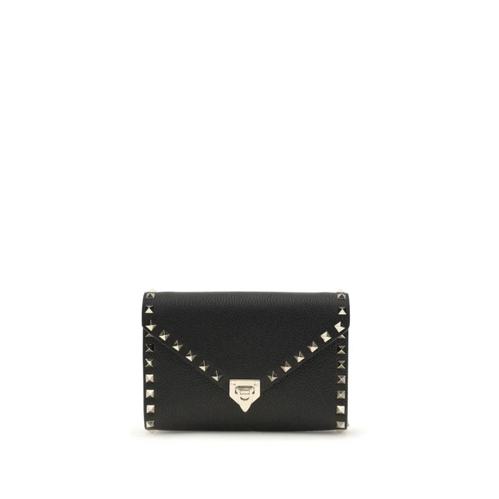 Valentino Garavani Black Calf Leather Bos Taurus Wallet