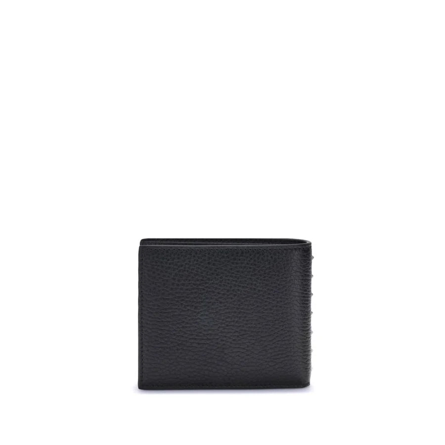 Valentino Garavani Black Calf Leather Bos Taurus Wallet
