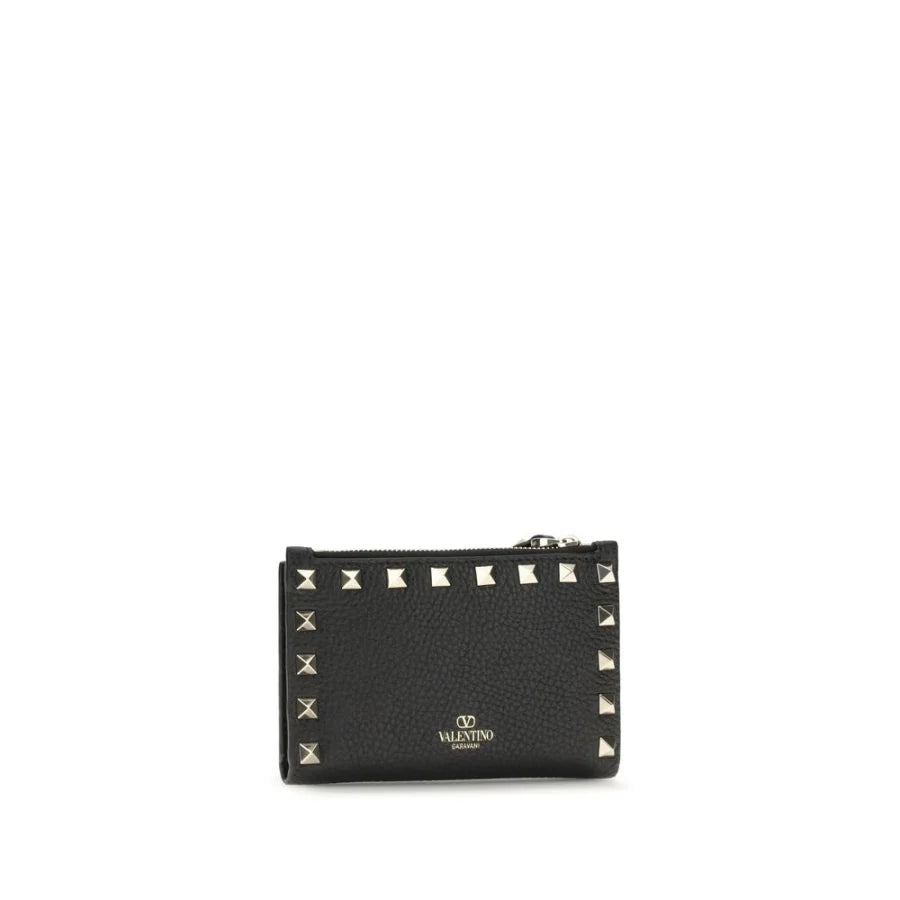 Valentino Garavani Black Calf Leather Bos Taurus Wallet