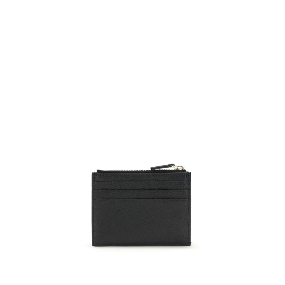 Valentino Garavani Black Calf Leather Bos Taurus Wallet