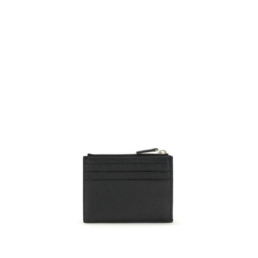 Valentino Garavani Black Calf Leather Bos Taurus Wallet