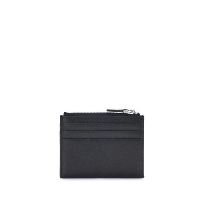 Valentino Garavani Black Calf Leather Bos Taurus Wallet