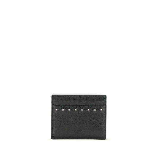 Valentino Garavani Black Calf Leather Bos Taurus Wallet