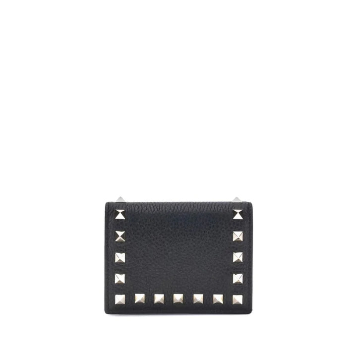 Valentino Garavani Black Calf Leather Bos Taurus Wallet