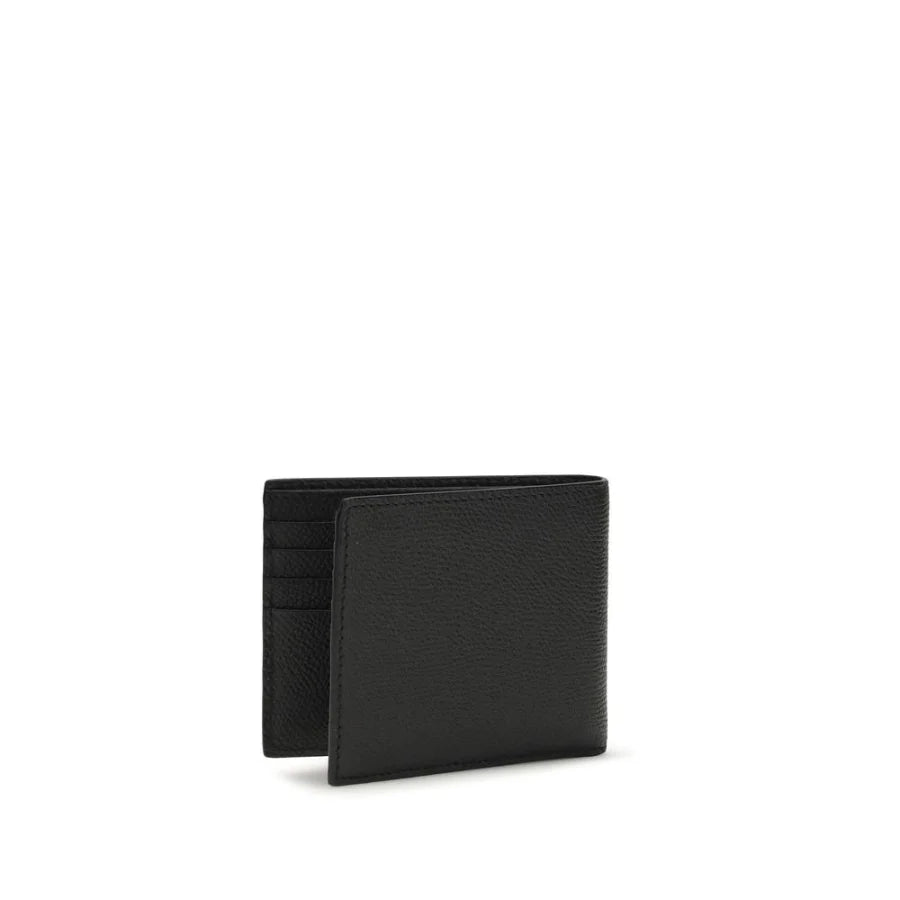 Valentino Garavani Black Calf Leather Bos Taurus Wallet