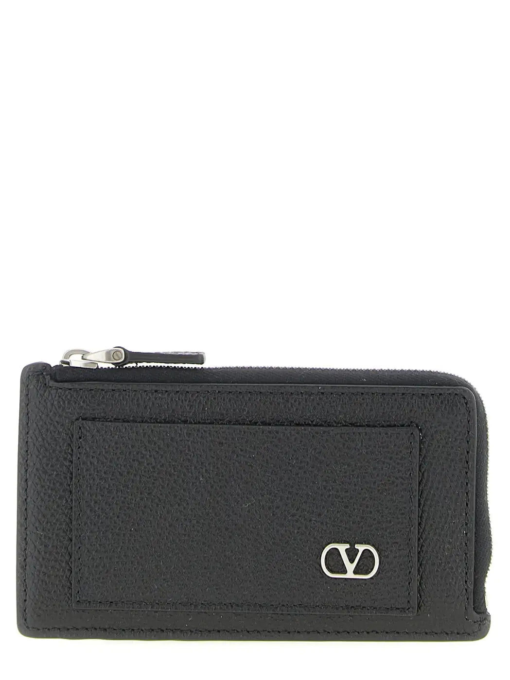 Valentino Garavani Black Calfskin Cardholder