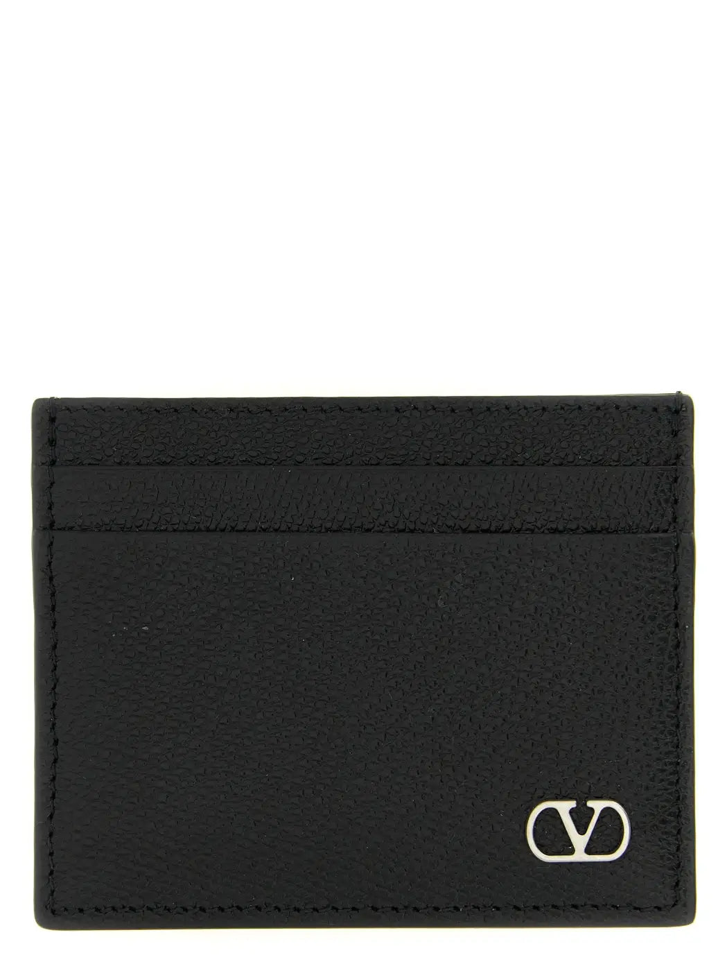 Valentino Garavani Black Calfskin Cardholder