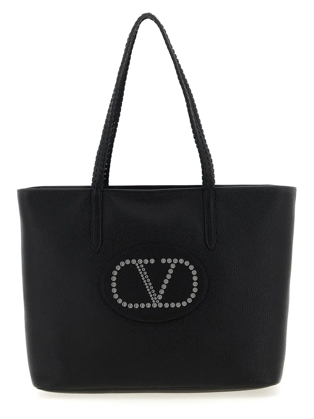 Valentino Garavani Black Calfskin Tote Bag