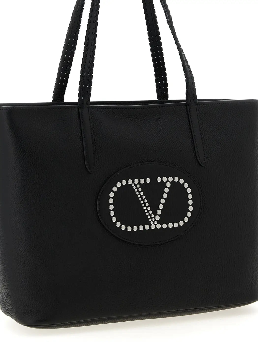 Valentino Garavani Black Calfskin Tote Bag