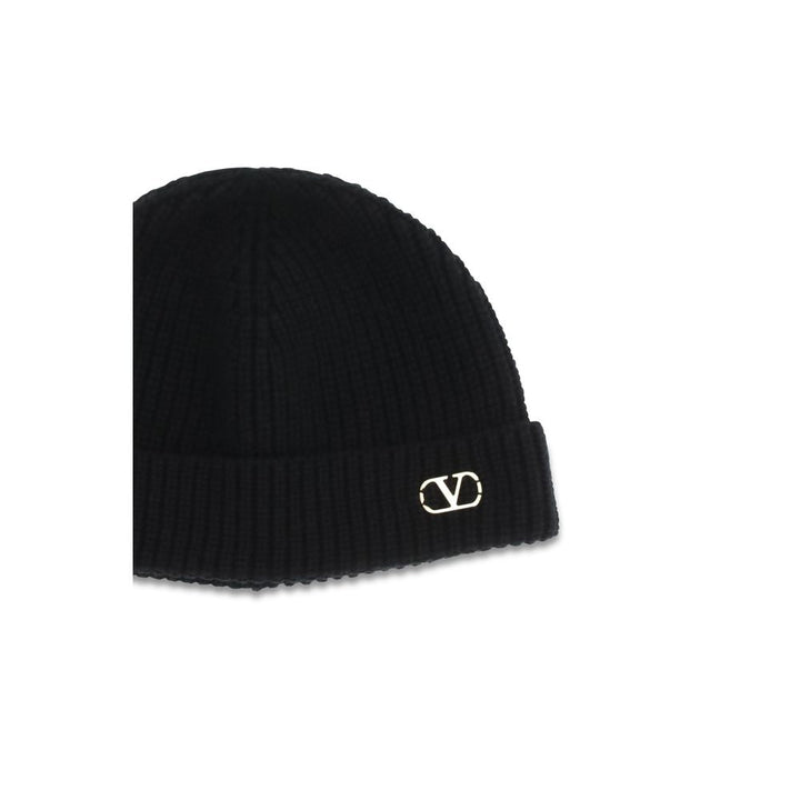 Valentino Garavani Black Cashmere Beanie