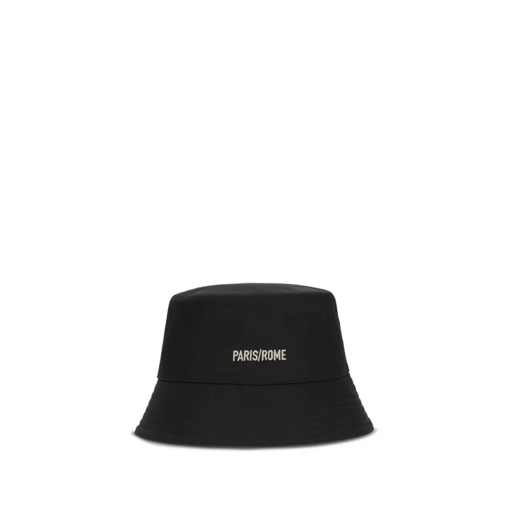 Valentino Garavani Black Cotton Bucket Hat